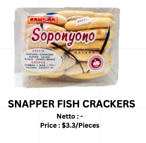 PT ANDALAN EKSPOR INDONESIA - Snapper Fish Cracker