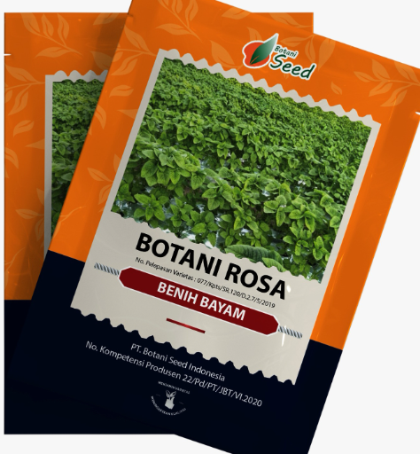 PT. Botani Seed Indonesia - Benih Bayam Hijau Botani Rosa isi, 25 gram