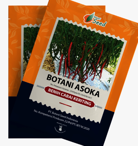 PT. Botani Seed Indonesia - Benih Cabe Keriting Botani Asoka isi, 5 gram