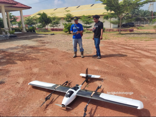 PT Nusa Multi Teknika - UAV Fixed Wing VTOL Nusatech 24 V3 GNSS ( Drone pemetaan )